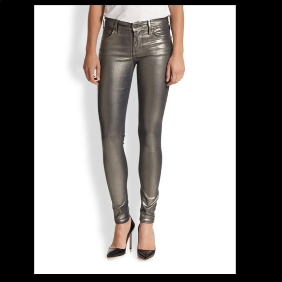 Rare 🔥🔥🔥True Religion Silver Skinny Jeans! - Picture 1 of 4